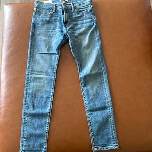 Abercrombie light blue jeans. Stretch material. Size Super Skinny 29w 30l.